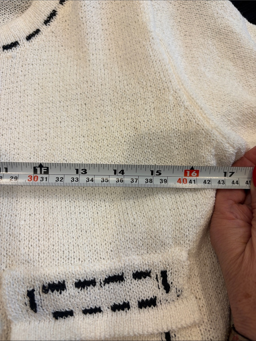 NWT ShopEvelynne White Short-Sleeve Cardigan with Black Trim M - Picture 11 of 11